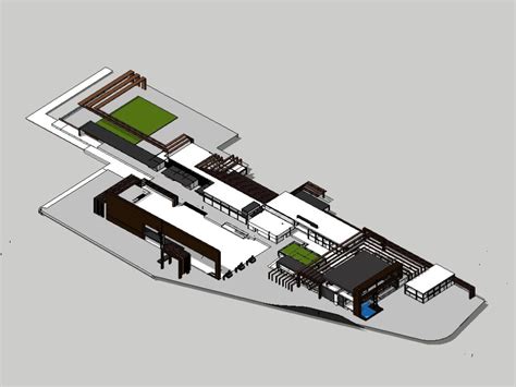 Gastronomic Center SKP In AutoCAD CAD Library