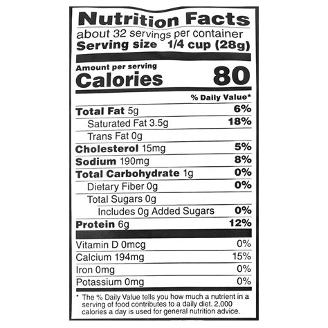 Kraft Singles Nutrition Label Trovoadasonhos