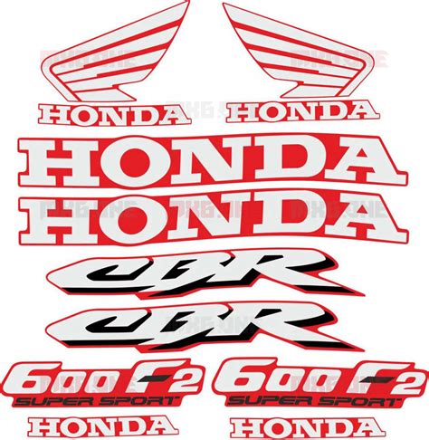 Honda CBR 600 F2 1991 1994 Stickers Set MXG ONE Best Moto Decals