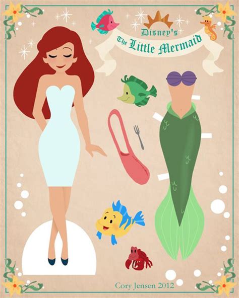 Disney Movie Princesses Princess Paper Dolls