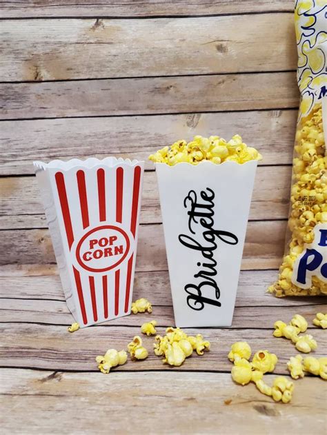 Personalized Popcorn Tub Personalized Popcorn Bucket Movie Etsy