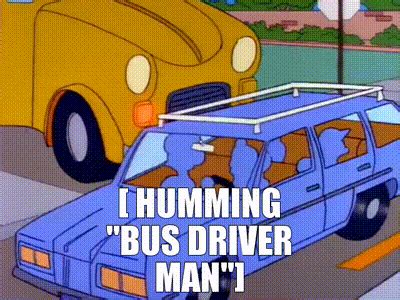 YARN Humming Bus Driver Man The Simpsons 1989 S03E22