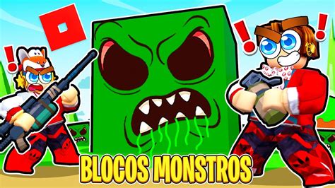 Sobreviva Aos Blocos Monstros No Roblox Youtube