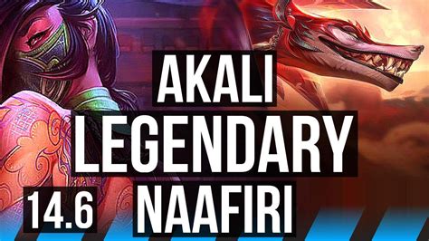 Akali Vs Naafiri Mid Legendary Solo Kills Games