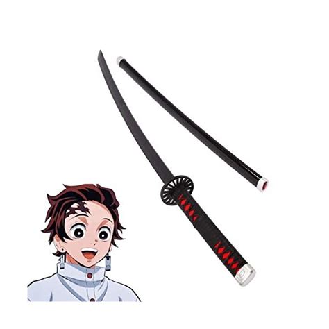 PICFEA Katana Cosplay Épée Demon Slayer Anime Lame Bambou Épée Exqu