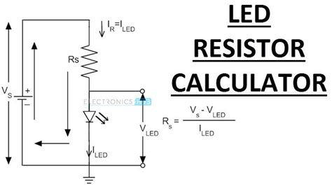 LED Resistor Calculator | Need for Series Resistor | Equation, Example ...