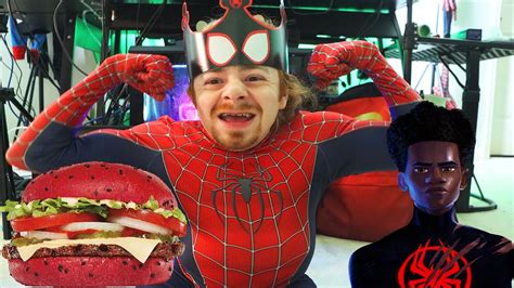 Trying Burger Kings Spider Verse Whopper Youtube