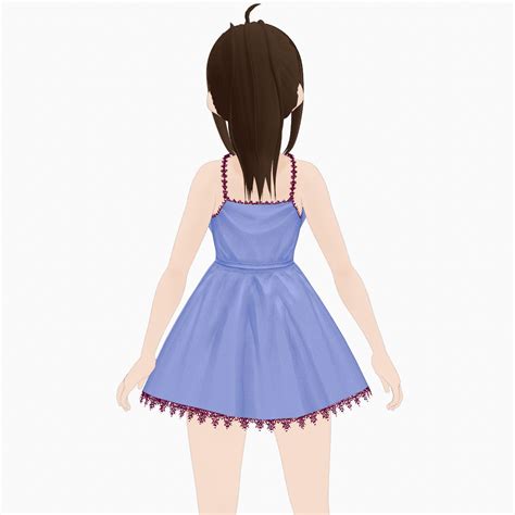 Vroid Colored Lacey Dress Many Colors Acapelisa S Vroid Clothing