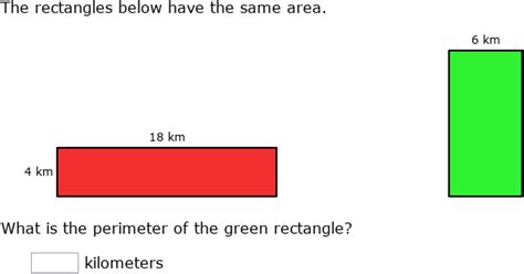 Ixl Relationship Between Area And Perimeter 5th Grade Math