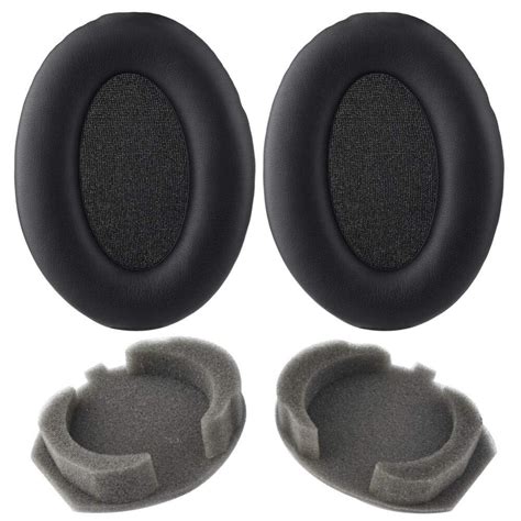 Ear Pads Sony WH 1000XM3 WH1000XM3 Headphones Cushion Leather Black