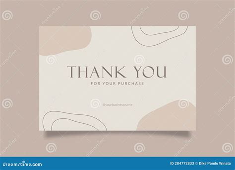 Printable Aesthetic Thank You Card Template For Small Online Business