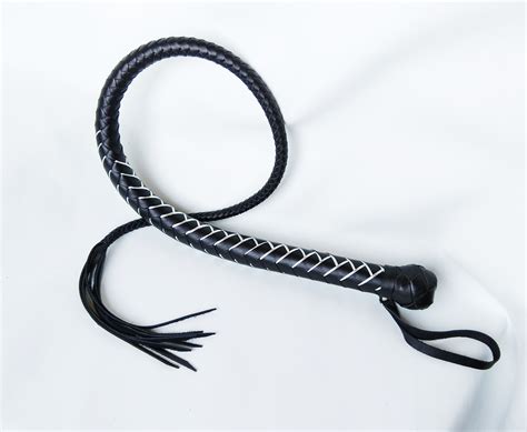 Leather Whip Bdsm Whip Bullwhip 145 Cm Single Tailed Lash Etsy