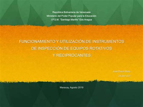 Funcionamiento Y Utilizaci N De Instrumentos De Inspecci N De Equipos