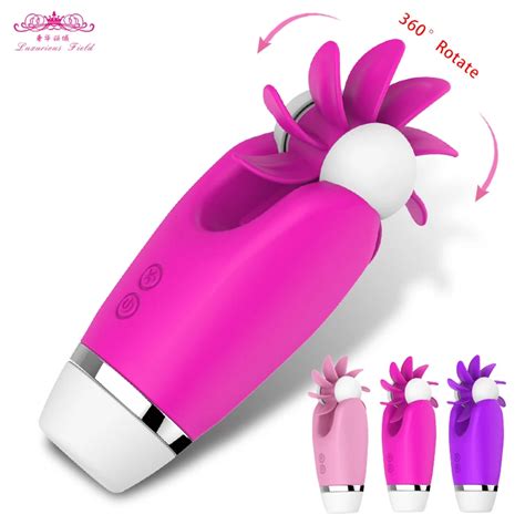 Buy Silicone Licking Sex Toys 12 Rotation Clitoris Stimulation Massager G Spot