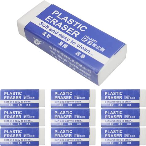 Lrmys White Soft Plastic Erasers 52cm Pvc Plastic Rubber 2b Pencil