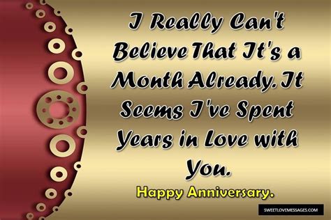 Happy One Month Anniversary Text Messages One Month Anniversary Quotes ...