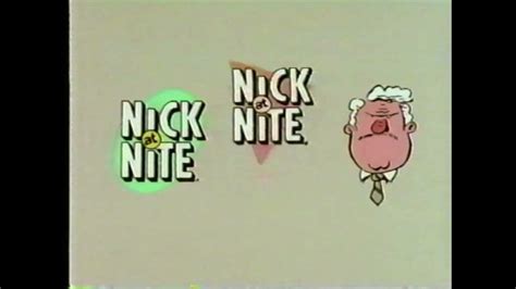 Nick At Nite Bumper On Nickelodeon From 1992 Youtube