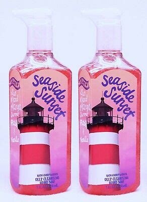 Bath Body Works Seaside Sunset Deep Cleansing Hand Soap Oz Ebay