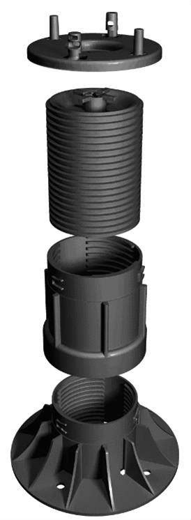 Self Levelling Adjustable Decking Pedestal Rda Ryno Nbs Bim Library