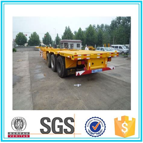 Cimc 3 Axle Skeleton Container Semi Trailer For Sale China Semi