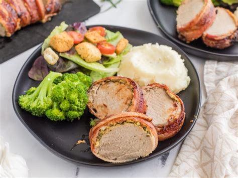 Air Fryer Bacon Wrapped Pork Tenderloin Kitchen Divas