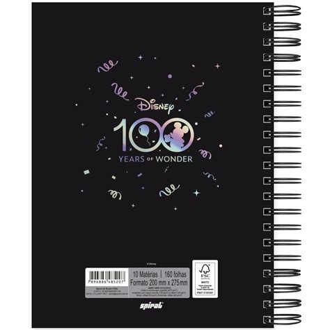 Caderno Universit Rio Capa Dura X Folhas Disney Anos