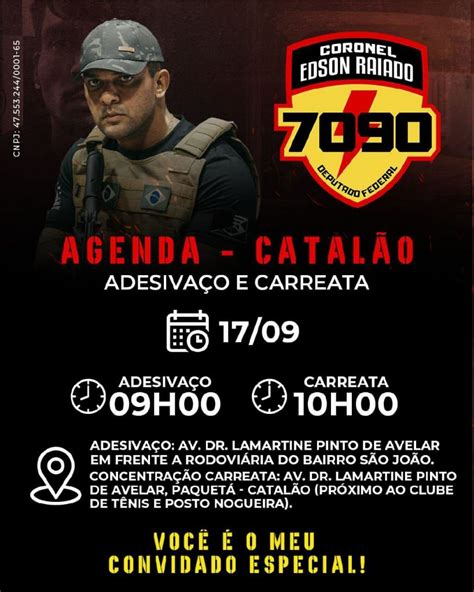 Candidato a deputado federal por Goiás Coronel Edson Raiado AVANTE