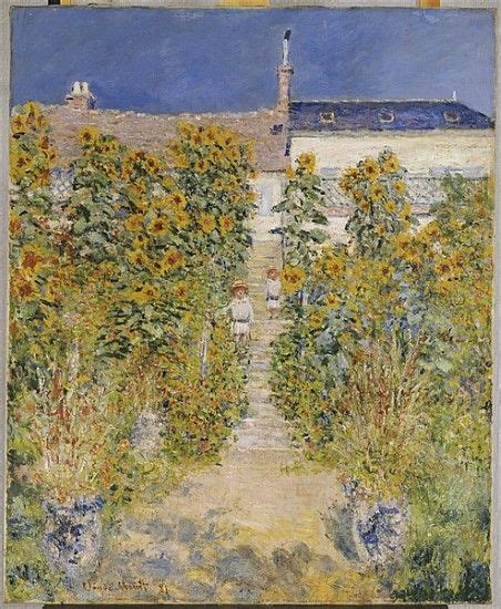 The Art Work The Artist S Garden At Vetheuil Claude Monet We Deliver