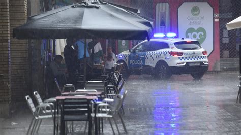 La DANA dejará este domingo fuertes lluvias y tormentas en el centro y