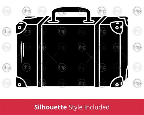 Suitcase Svg Briefcase Svg Luggage Svg Bag Svg Travel Case Svg