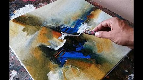 Abstract Painting Demonstration Easy Blending And Palette Knife