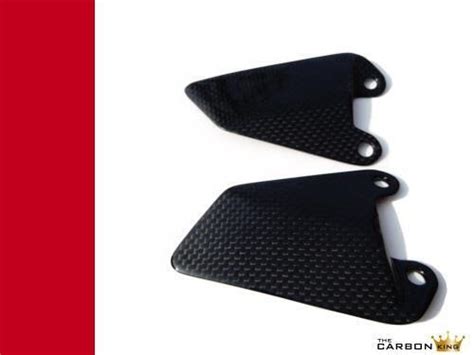 Ducati 748 916 996 998 Carbon Heel Guards Plain Gloss Weave Riders