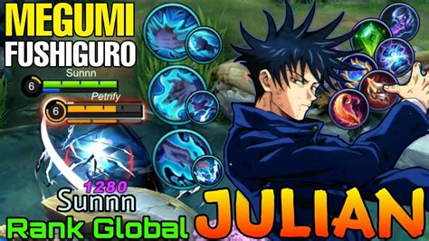 Megumi Fushiguro X Julian New Jujutsu Kaisen Skin Top Global Julian