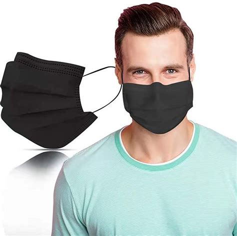 Symtex St Ck Schwarze Medizinisch Chirurgische Masken Type Iir Norm