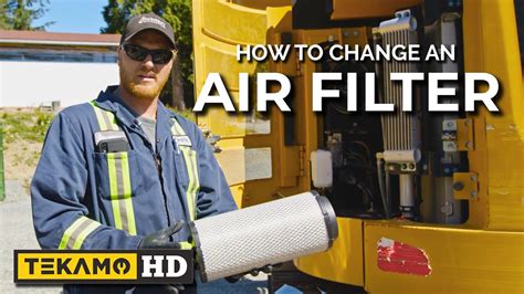 Heavy Duty Mechanic Shows You How To Change The Cat 314 Air Filter