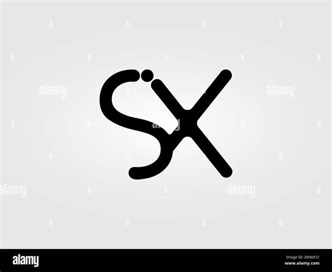 Initial Sx Letter Logo Design Vector Template Monogram Lettermark Sx