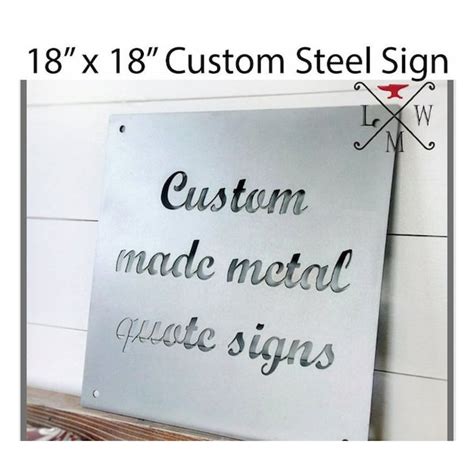 Custom Metal Sign - Etsy