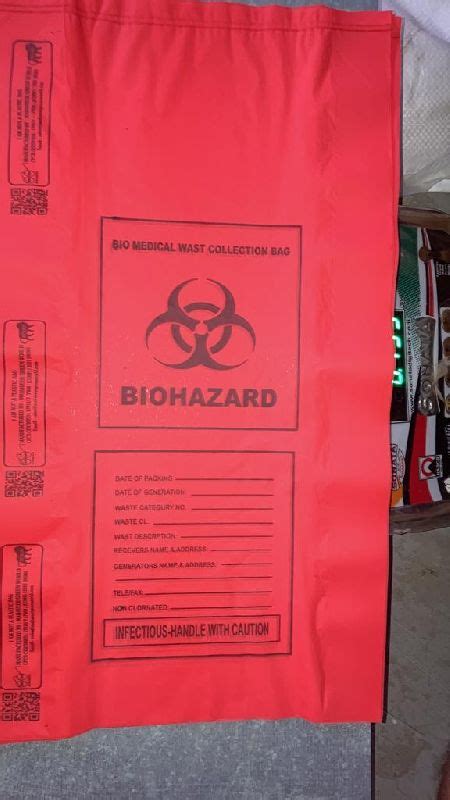 All Colour Biohazard Bags For Packaging Plastic Type Recycled At Rs