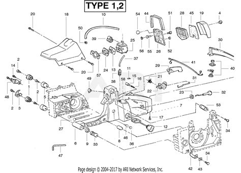 Poulan Pp Gas Saw Type Gas Saw Type Parts Diagram For