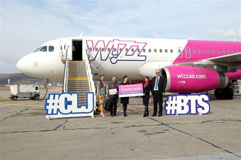 Wizz Air sărbătorește 7 000 000 de pasageri pe Aeroportul Cluj Au