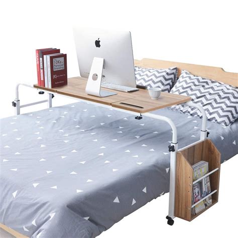 Buy Overbed Table With Wheels Height Adjustable Overbed Desk Over Bed