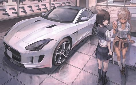 Anime Car Wallpapers Top Free Anime Car Backgrounds Wallpaperaccess