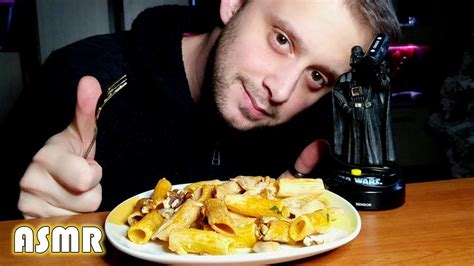 ASMR Eating Mushroom Pasta Gljivasta Tjestenina YouTube