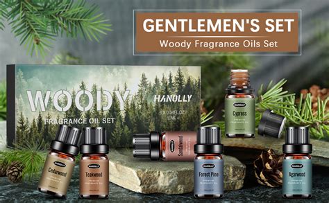 Woody Essential Oils Set Men Scents Fragrance Oil Aromatherapy