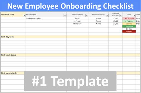 New Employee Onboarding Checklist Human Resources Software Online Tools