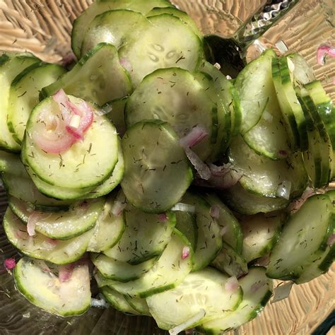 Vinegar Cucumber Salad 118 Calories R1200isplenty