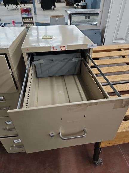 Metal Drawer File Cabinet Baer Auctioneers Realty Llc