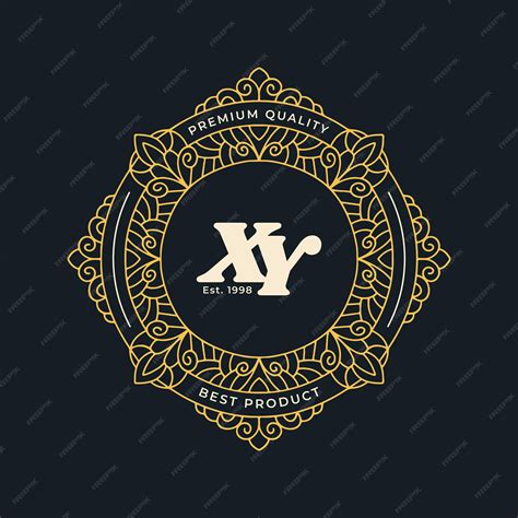 Premium Vector | Circle royal logo vector template luxury