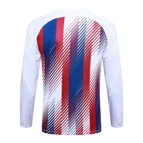 23 24 Barcelona Half Zipper Long Sleeved White Front Inkjet Training