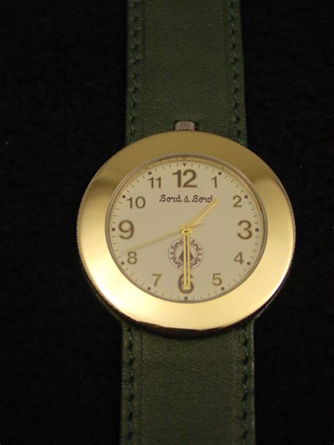 Wrist Watch Bord A Bord French Uni Sex Solid Bronze Genuine Leather